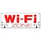Signmission WI-FI ZONE BANNER SIGN wifi internet cafe hotspot free coffee shop WIFI hot B-Wifi Zone - alternate 1